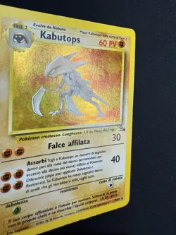 Pokemon Kabutops 9/62 Fossil Rara Holo Unlimited Wizards ITA Carte Vintage - Image 5