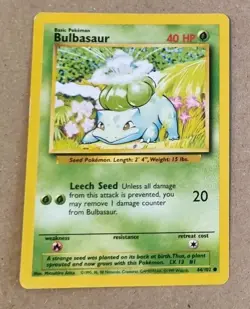 Pokemon TCG Bulbasaur Base Set, Card 44/102, Regular - Image 1