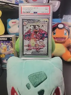 2023 POKEMON OBF EN-OBSIDIAN FLAMES ULTRA RARE #215 CHARIZARD EX PSA 9 - Image 1