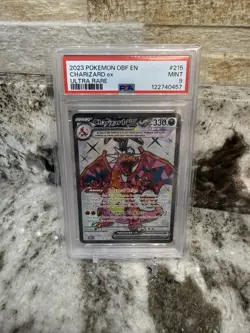 2023 POKEMON OBF EN-OBSIDIAN FLAMES ULTRA RARE #215 CHARIZARD EX PSA 9 - Image 1