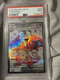 2023 POKEMON OBF EN-OBSIDIAN FLAMES ULTRA RARE #215 CHARIZARD ex PSA 9 - Image 1