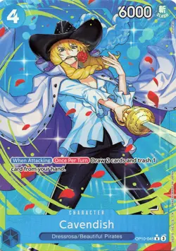 One Piece Cavendish (045) (Parallel) #OP10-045 Foil Royal Blood NM - Image 1