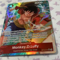 Monkey D. Luffy - One Piece TCG OP12-015 Alt Art SR Legacy Master NM EN - Image 4