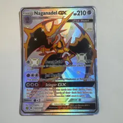 Naganadel GX SV63/SV94 Hidden Fates Holo Full Art Pokemon Card - Image 1