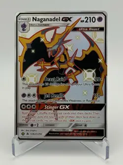 Naganadel GX SV63/SV94 Hidden Fates: Shiny Vault Holo NM/M Pokemon Card - Image 2