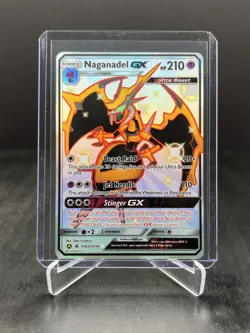 2019 Pokemon Hidden Fates: Shiny Vault Naganadel GX Full Art Holo #SV63/SV94 - Image 1