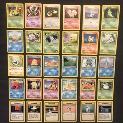 Vintage Pokemon 30 Card Bulk Lot Jungle Fossil Legendary Common Uncommon WoTC LP - Image 2