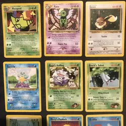 Vintage Pokemon 30 Card Bulk Lot Jungle Fossil Legendary Common Uncommon WoTC LP - Image 3