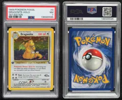Dragonite Holo 1st Ed. Pokemon Fossil PSA 7 1999 - Image 3