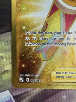 Power Tablet 281/264 SWSH08: Fusion Strike Gold Secret Rare Pokemon TCG Card NM - Image 2