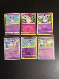 6 Wigglytuff Pokemon Card Collection Reverse Holo Rare SM SWSH SV PTCG - Image 1