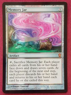 Magic The Gathering FROM THE VAULT RELICS FOIL MEMORY JAR artifact card MTG FTV - Image 1