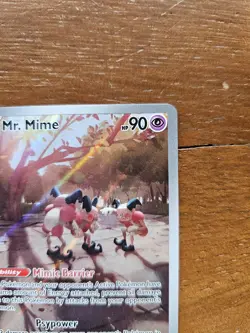 Pokemon TCG Mr. Mime Scarlet & Violet Holo Illustration Card 179/165 - Image 4