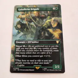 MTG Galadhrim Brigade Lotr Commander: Tales of Middle-earth 502 Extended Art - Image 1