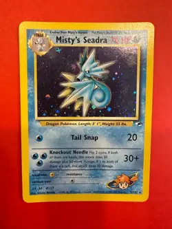 Misty's Seadra 009/132 Gym Heroes Holo Pokemon Card - Image 1