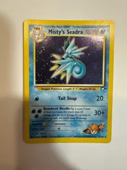Misty's Seadra 009/132 Gym Heroes Holo Pokemon Card - Image 2