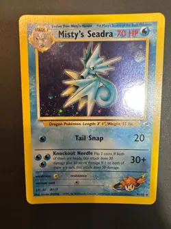Misty's Seadra 009/132 Gym Heroes Holo Pokemon Card - Image 5
