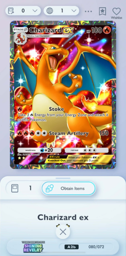 [English] Charizard EX | Full Art | 2 Star ⭐⭐ | Pokemon TCG Pocket Trade - Image 1