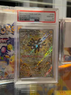 2024 POKEMON SVP EN-SV BLACK STAR PROMO #159 MAGNETON PSA 10 - Image 1
