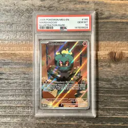 2025 POKEMON MEG EN-MEGA EVOLUTION ILLUSTRATION RARE #146 MARSHADOW PSA 10 - Image 1
