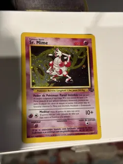 RARE (Sr.)Mr. Mime #6 2000 -Pokemon Jungle - Holo - Spanish - NM - Image 1