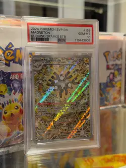 2024 POKEMON SVP EN-SV BLACK STAR PROMO #159 MAGNETON PSA 10 - Image 1