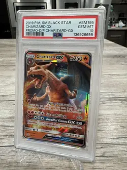 Pokemon Charizard GX Detective Pikachu Black Star Holo Promo SM195 PSA 10 - Image 2