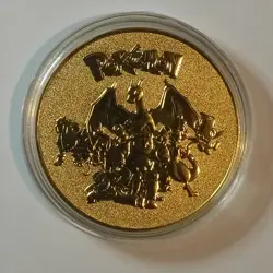 MEWTWO Gold Coin - Pokemon Coin 18K Gold Plated - Exclusive Rare Design - Image 2