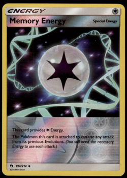 Pokemon - Memory Energy 194/214 - Reverse Holo - Lost Thunder - NM/M - Image 1