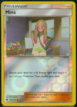 Pokemon - MINA 183/214 - Reverse Holo - Lost Thunder - NM/M - Image 1