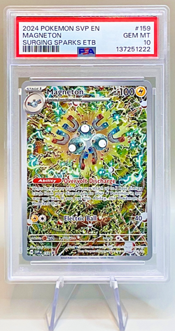 Pokemon Magneton #159 SVP EN-SV Black Star Promo Surging Sparks ETB Box - PSA 10 - Image 1