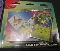 Pokemon TCG Prismatic Evolutions Tech Sticker Collection LOT OF 2 SEALED 6 Packs - Image 2