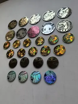 x29 Pokemon TCG Coin Collection PTCG Deck Accessories Pikachu Eevee Charizard - Image 3