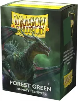 Dragon Shield Standard Size Matte Forest Green 100 CT for MTG / Pokemon More - Image 1