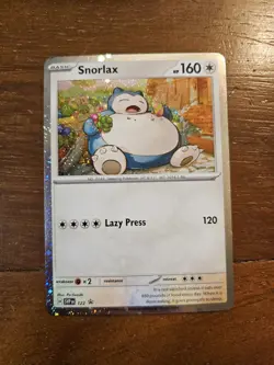 Pokemon TCG Snorlax SVP 122 Cosmos Holo Twilight Masquerade Promo - Image 1