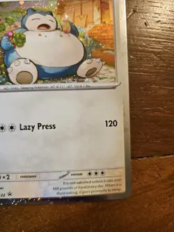Pokemon TCG Snorlax SVP 122 Cosmos Holo Twilight Masquerade Promo - Image 5