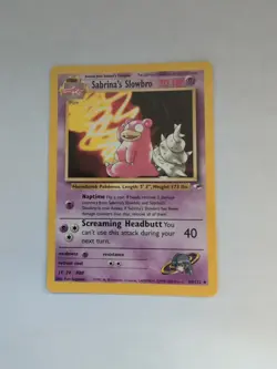 Pokemon Sabrina's Slowbro 60/132 Gym Heroes Uncommon Non Holo NM - Image 1