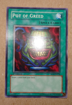 Yu-Gi-Oh! Pot of Greed Sd4-En018 1st Edition - Image 1