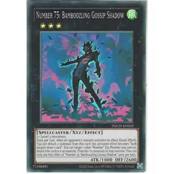 Number 75: Bamboozling Gossip Shadow Yu-Gi-Oh! TOCH-EN052 Super Rare - Image 1