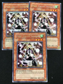 YUGIOH MIST VALLEY SHAMAN HA01-EN005 SECRET X3 NM - Image 1