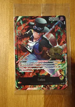 One Piece TCG 2nd Anniversary Winner Sabo, Luffy, Ace Sealed sealed new - Image 3