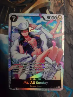 Ms. All Sunday (SR) OP14-084 One Piece TCG The Azure Sea's Seven English - Image 1