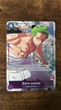 One Piece TCG Zoro Treasure Rare ST18-004 NM UK English - Image 3