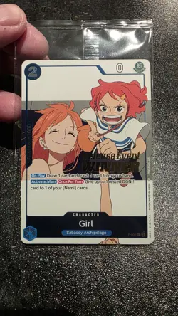 Girl OP14 Release Event Winner - One Piece Promo Cards P-096 English Sealed Nami - Image 1