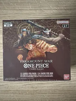 One Piece TCG OP-02 Paramount War Booster Box - New & Sealed - English - Image 1