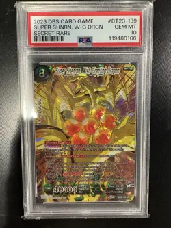 Dragon Ball Super Card Game Super Shenron Bt23-139 PSA 10 - Image 1