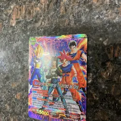 Warriors of Universe 7 United as One Leader Foil Dragon Ball Super Card Game NM - Image 5