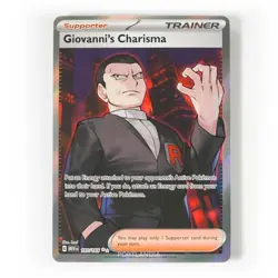 Pokemon - Giovanni's Charisma - 197/165 - Scarlet & Violet: 151 - Full Art Card - Image 1