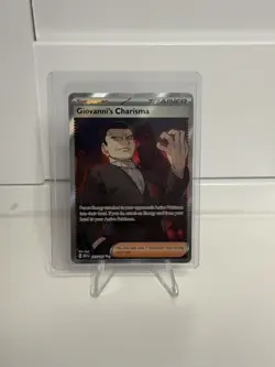 Pokemon Card Giovanni's Charisma 197/165 Ultra Rare Scarlet & Violet 151 NM - Image 1