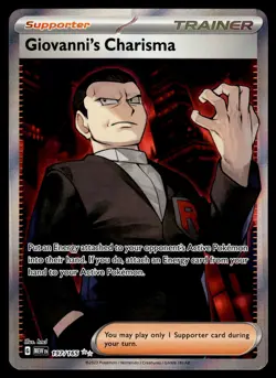 Giovanni's Charisma NM 197/165 Scarlet & Violet 151 Pokemon Card - Image 1